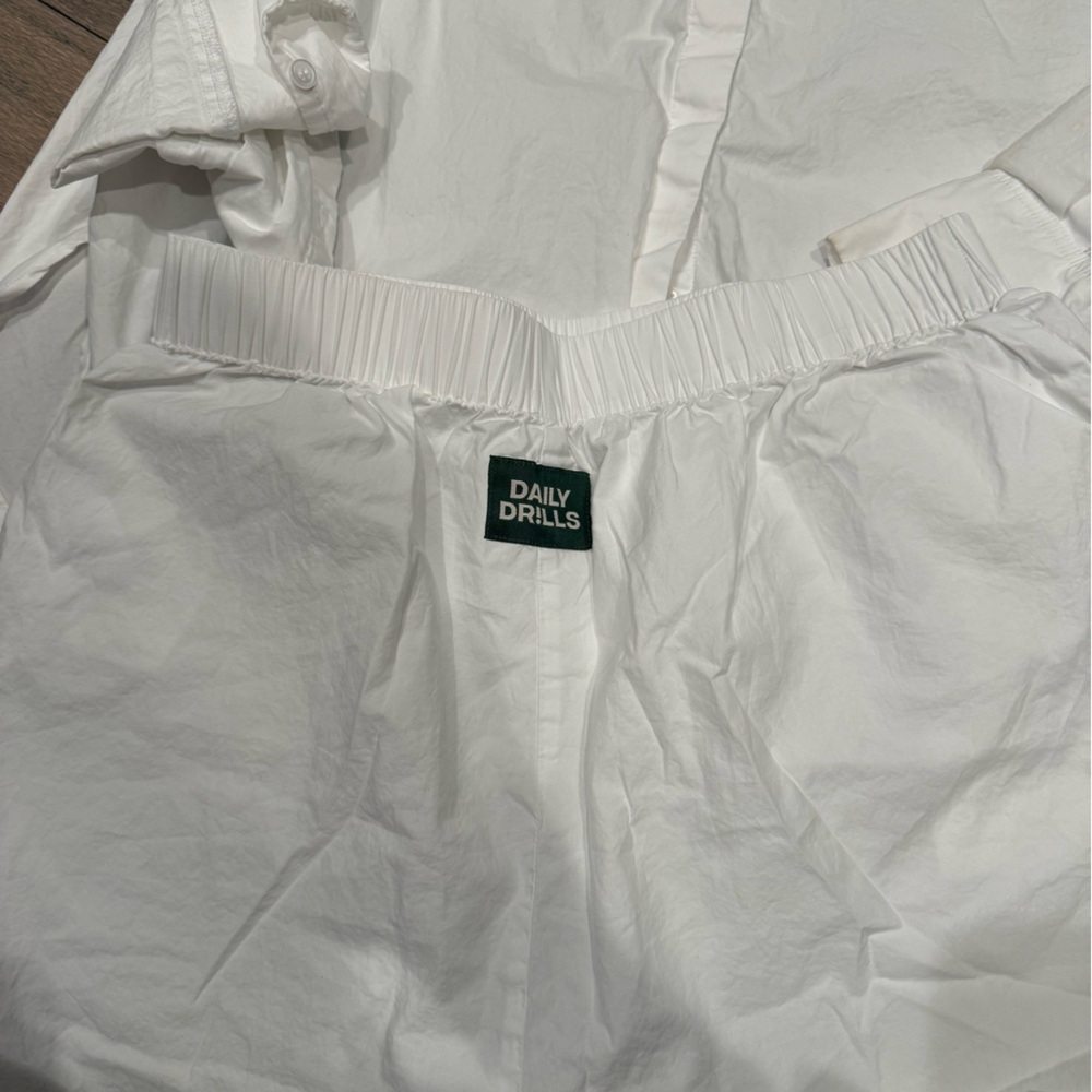 Daily Drills Poplin Button Down & Short Set - Medium - Picture 3 of 5
